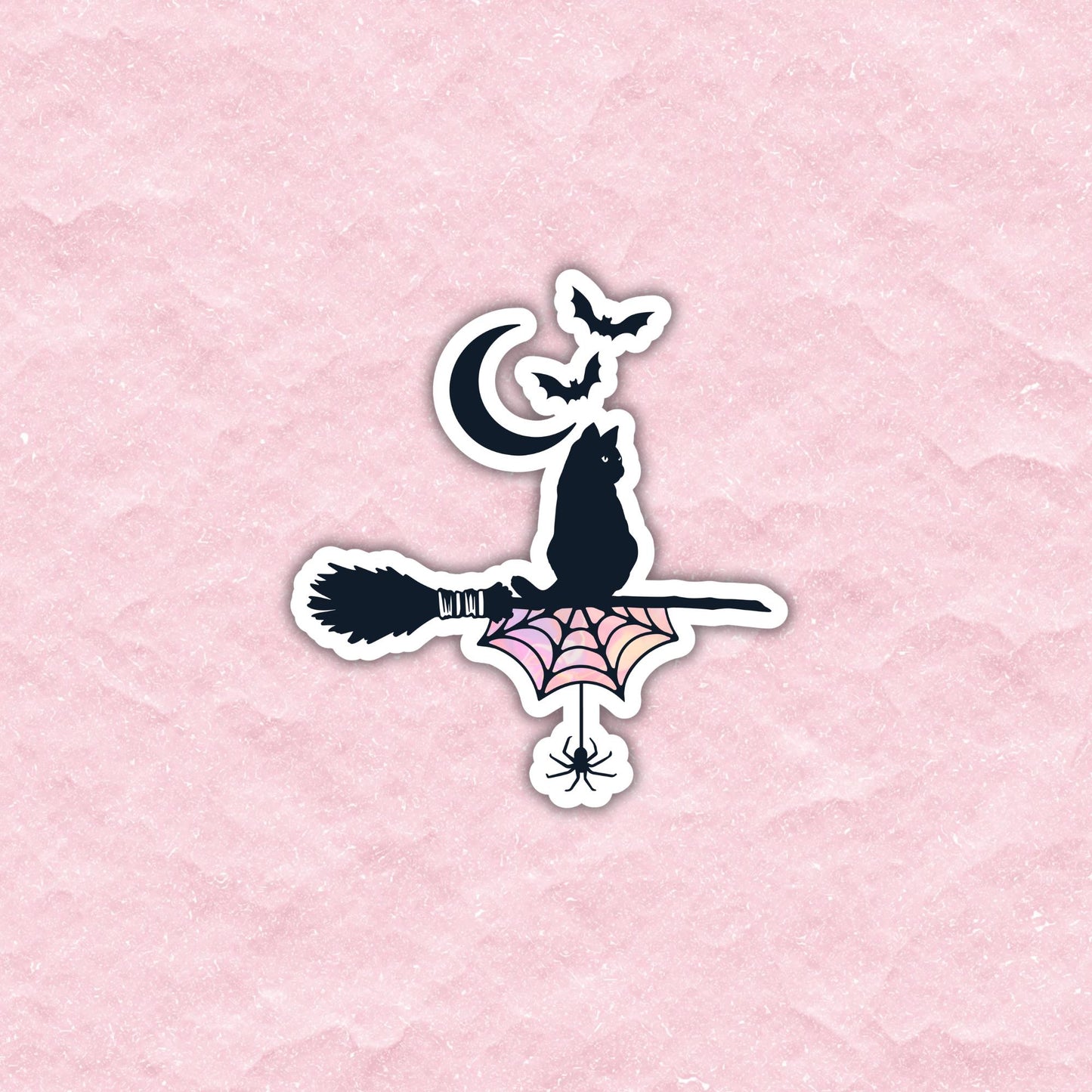Pastel Goth Cat Sticker