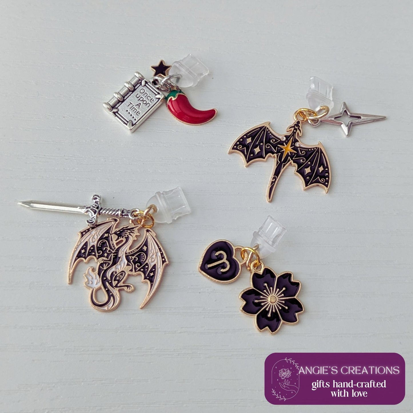 Custom Romantasy USB C Dust Plug