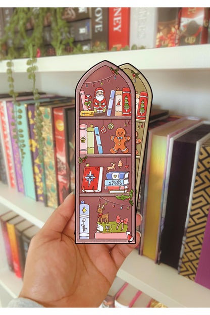 Holographic Bookshelf Bookmark, 5 x 15.5 cm Handmade Laminated