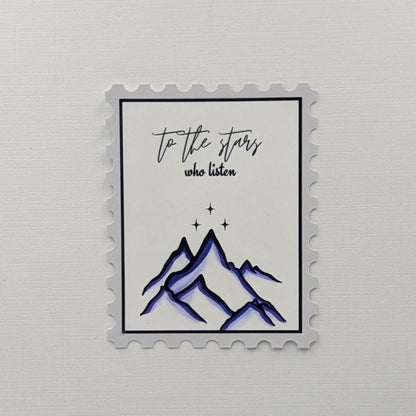 To the Stars who Listen ACOTAR Stamp Sticker | 2x2.5"