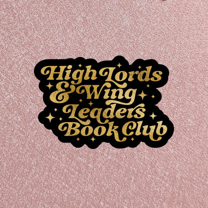 romantasy book sticker, Lords & Wing Leaders 3in Waterproof Matte