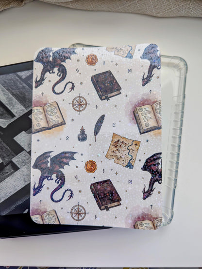 Spellbooks & Dragon Kindle Handmade Insert Bundle | Night Court Reader Gift, Laminated Photo Paper