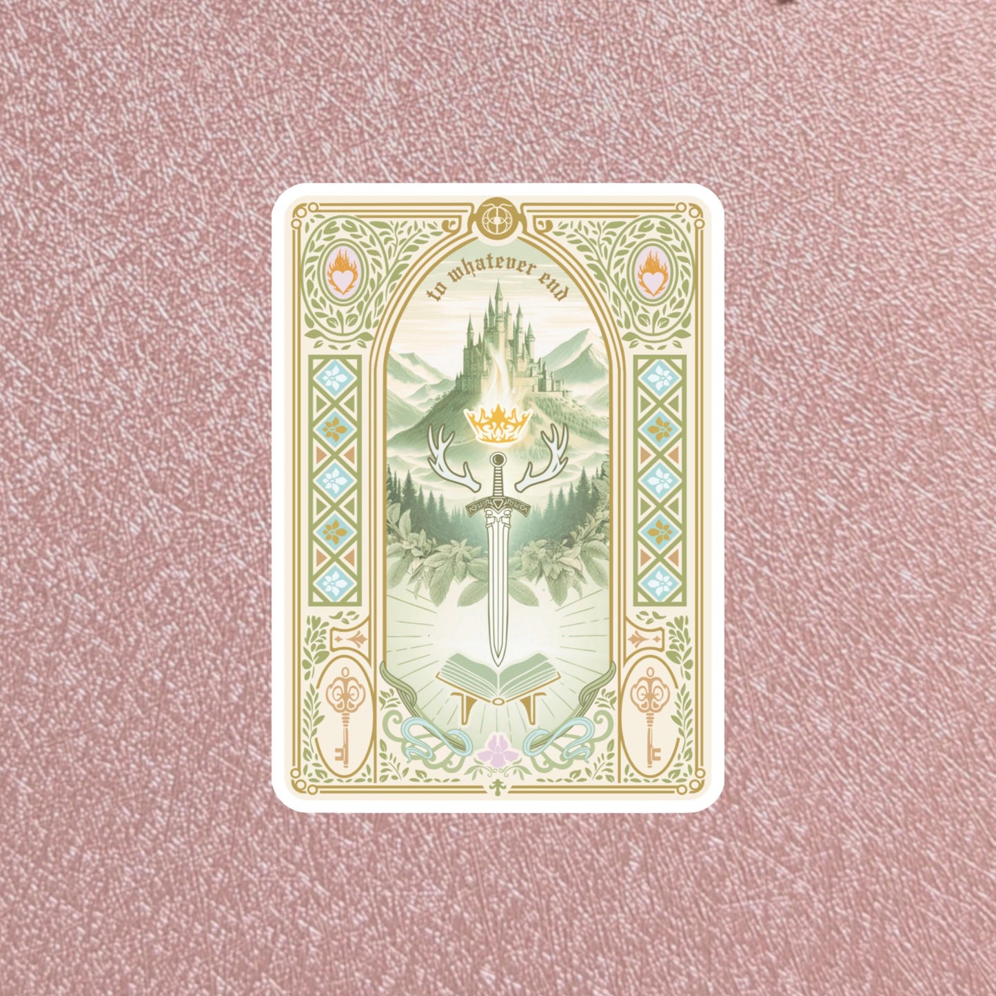 Throne Of Glass Sticker', To Whatevers End 3" Waterproof Dishwasher