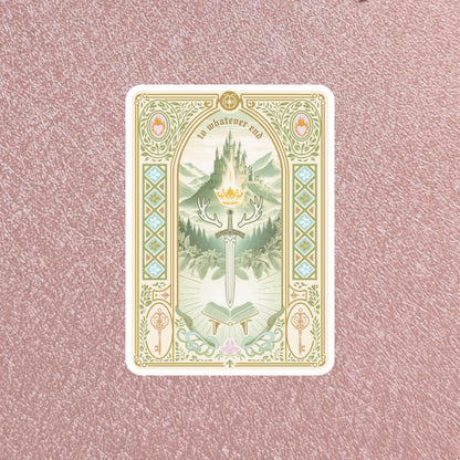 Throne Of Glass Sticker', To Whatevers End 3" Waterproof Dishwasher