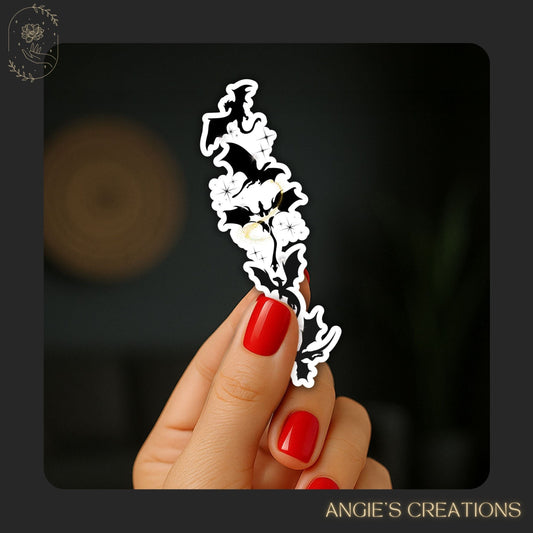 Step into your next chapter with this magical dragon silhouette sticker; inspired by romantasy readers’ favourite dragon-rider worlds. Perfect for fantasy fans who love Fourth Wing, Iron Flame, and beyond, this handmade vinyl sticker makes a striking accent for your Kindle, journal, water bottle, or laptop. A bold design for book lovers who dream of dragons and epic skies.