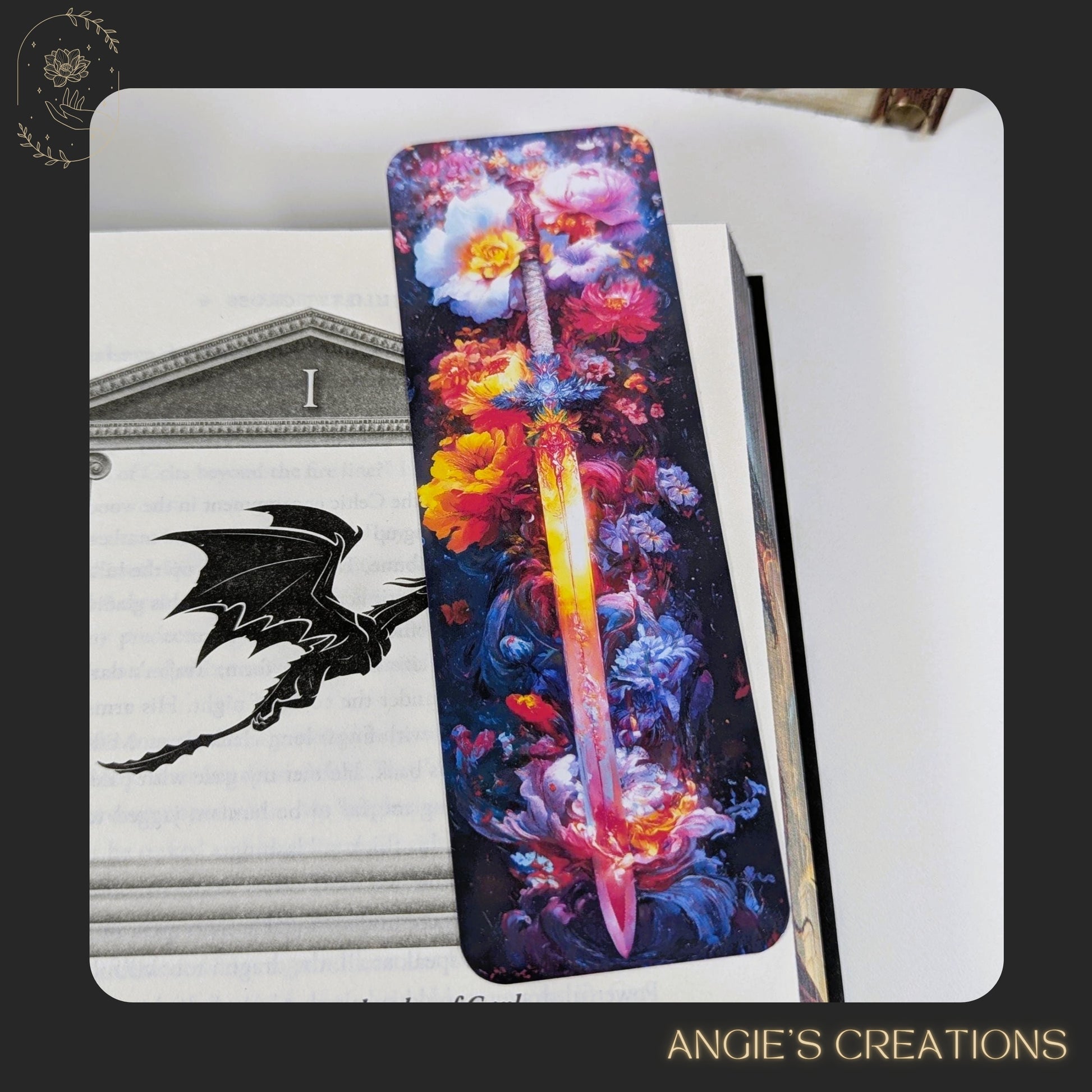 This limited edition bookmark bundle features a fantasy castle, sword and flowers, and my die cut night court bookmark. This set is a perfect magical gift for romantasy readers and night owls alike.