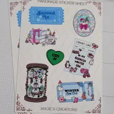 Bookish Winter Handmade Sticker Sheet | Snowed In Book Club