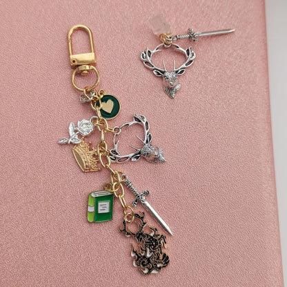 Terrasen, Throne of Glass Charm Keychain