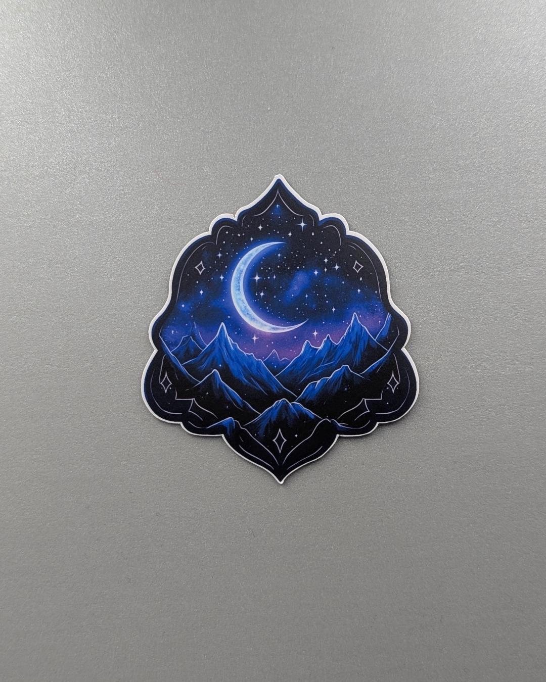 Night Court Mythical Mountains Sticker or Magnet | Waterproof Smooth Matte, ACOTAR Inspired, Booktube Bookish Gift