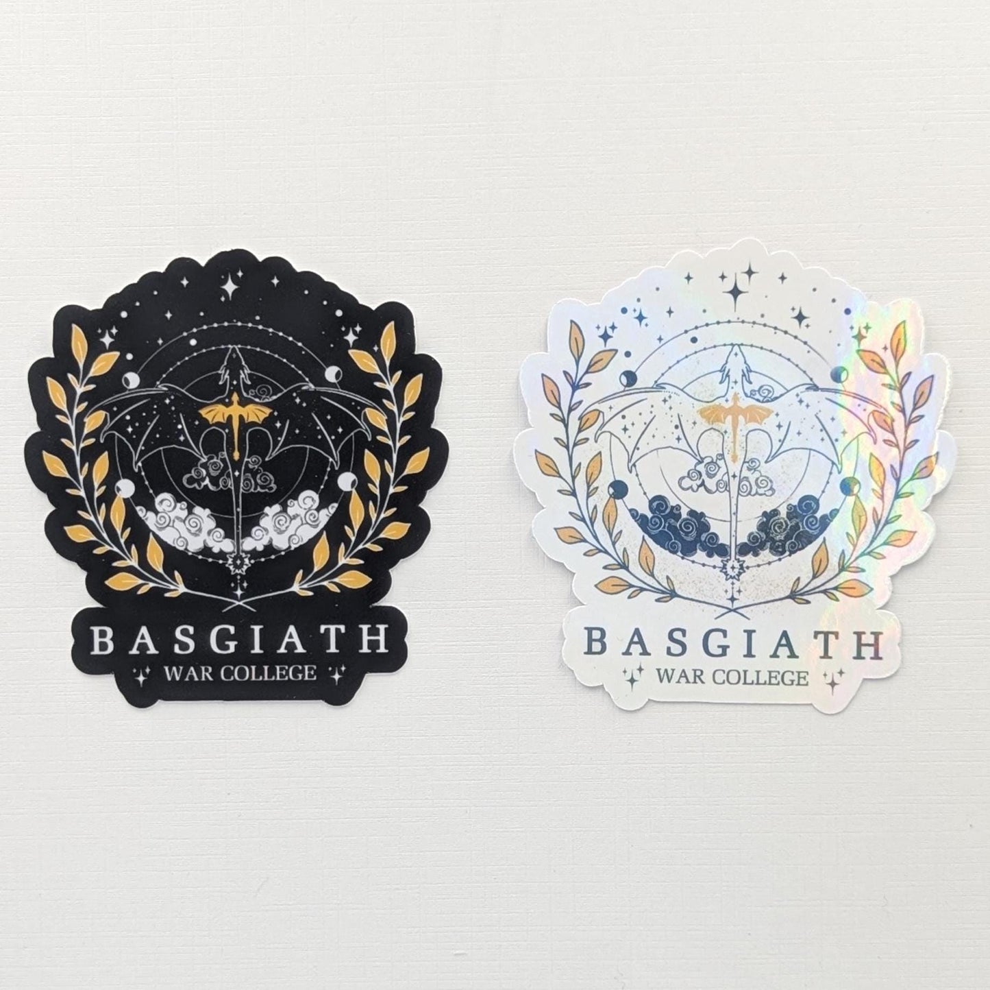 Dragon College Crest Waterproof Sticker | 3” Dishwasher Safe, War Fourth Wing Inspired, Bookstagram or Booktok Kindle Gifts
