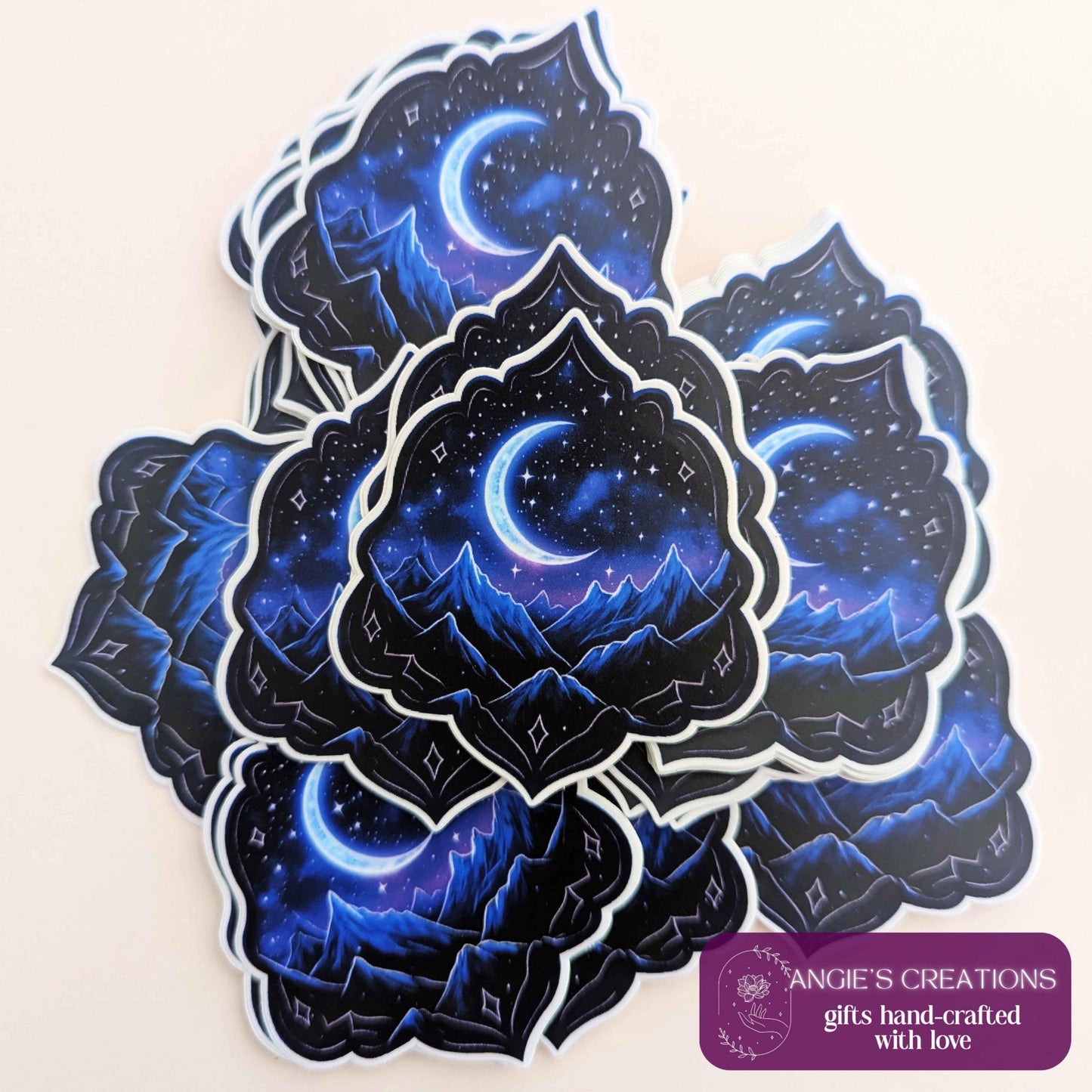 Night Court Mythical Mountains Sticker or Magnet | Waterproof Smooth Matte, ACOTAR Inspired, Booktube Bookish Gift