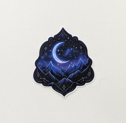 Night Court Mythical Mountains Sticker or Magnet | Waterproof Smooth Matte, ACOTAR Inspired, Booktube Bookish Gift