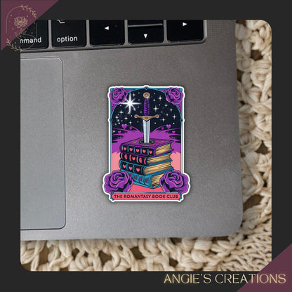 Tarot Card The Romantasy Book Club Sticker | 3" Waterproof Smooth Matte | Bookstagram, Booktok, BookTube Gift