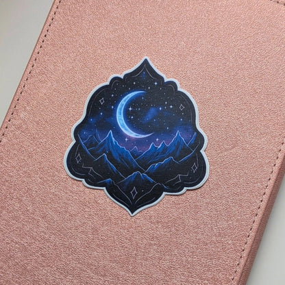 Night Court Mountains Waterproof Sticker
