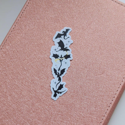 Tairn and Andarna Dragon Sticker, Fourth Wing 3" Waterproof Dishwasher Safe Smooth Matte Decals