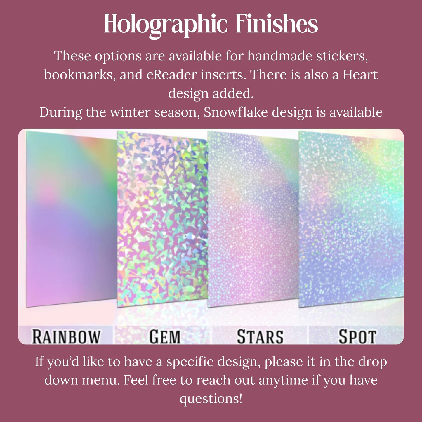 To the Stars Who Listen Holographic Kindle Insert, ACOTAR Reader Gift