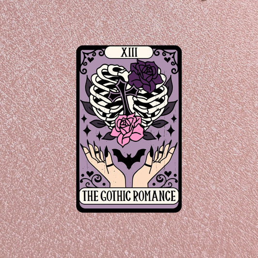 Gothic Romance Tarot Card Sticker, Hearth & Hallow Collection, 3" Waterproof Dishwasher Safe
