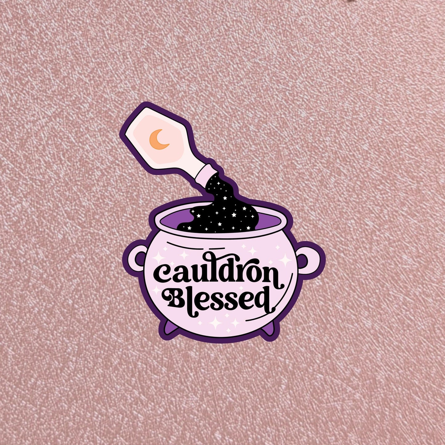 Caldron Blessed ACOTAR Sticker, 3" Waterproof Dishwasher Safe