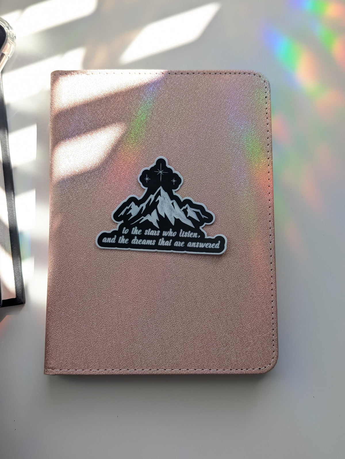 Romantasy Starry Mountains Waterproof Sticker | 3" Dishwasher Safe Bookish Decals