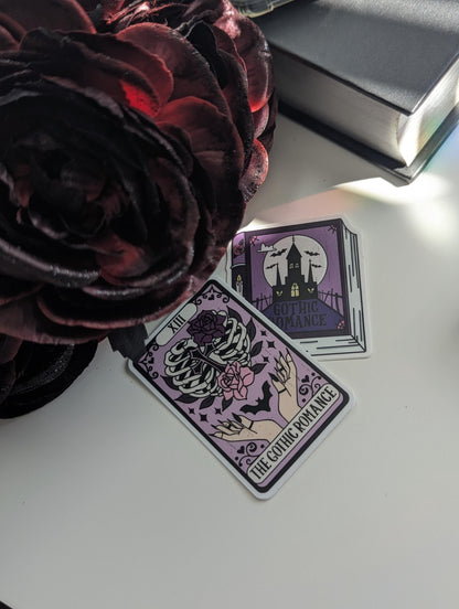Gothic Romance Stickers Duo Set | 3" Waterproof, Dishwasher Safe, Bookish Decals