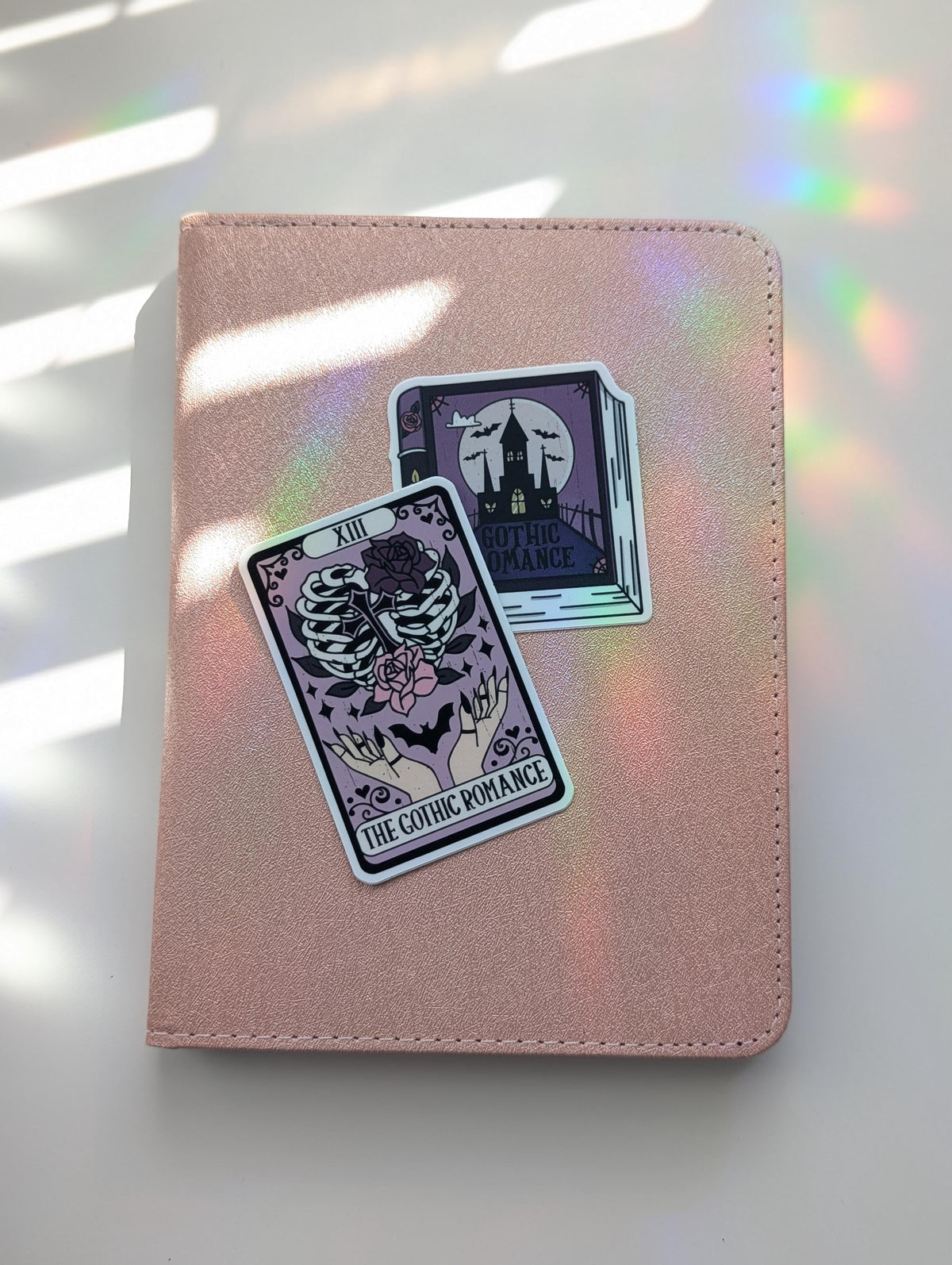 Gothic Romance Stickers Duo Set | 3" Waterproof, Dishwasher Safe, Bookish Decals