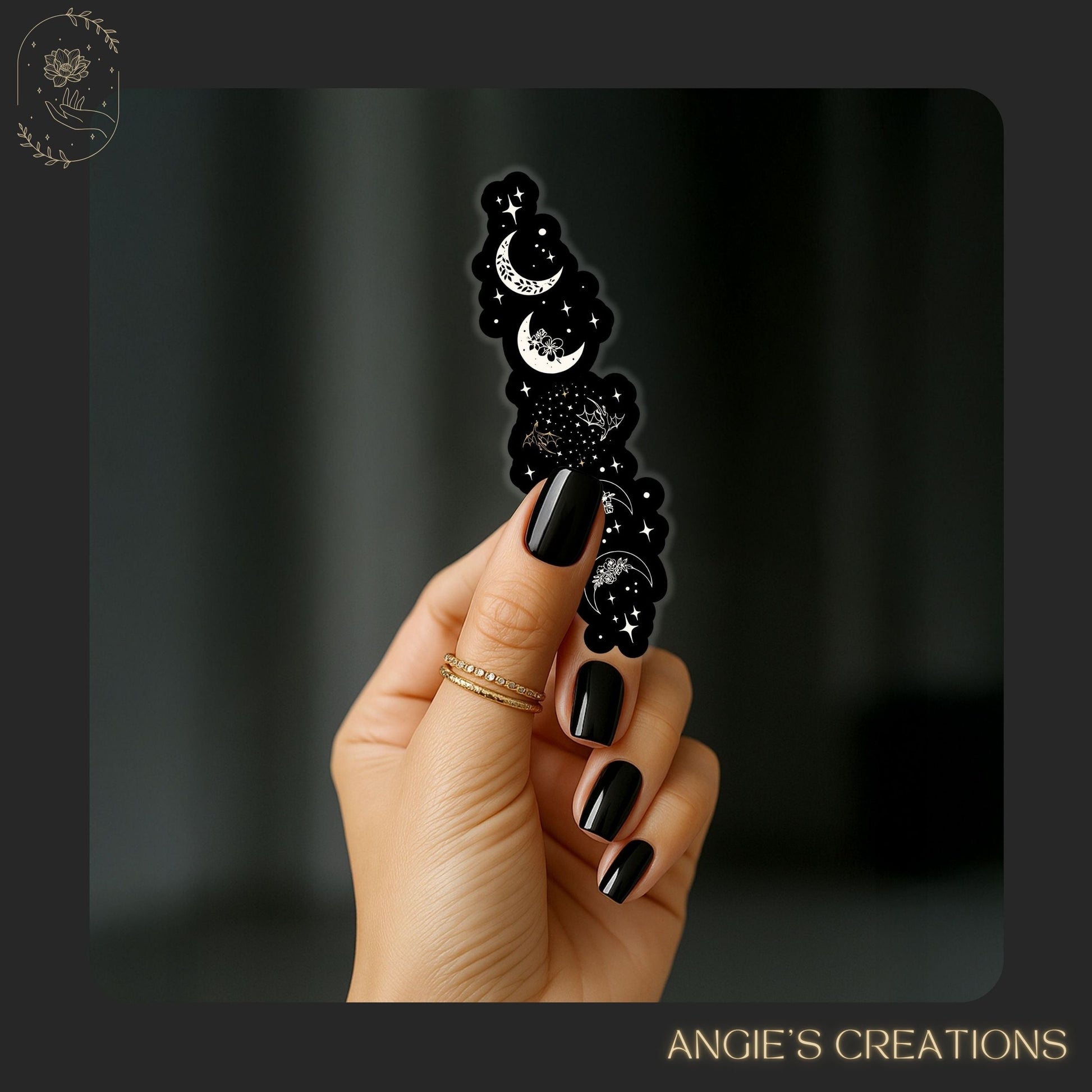 A calming moon phases design with soft lunar details, ideal for cozy bookish planners, reading journals, and dreamy night sky lovers. Celestial moon phases design inspired by dragons and fourth wing.