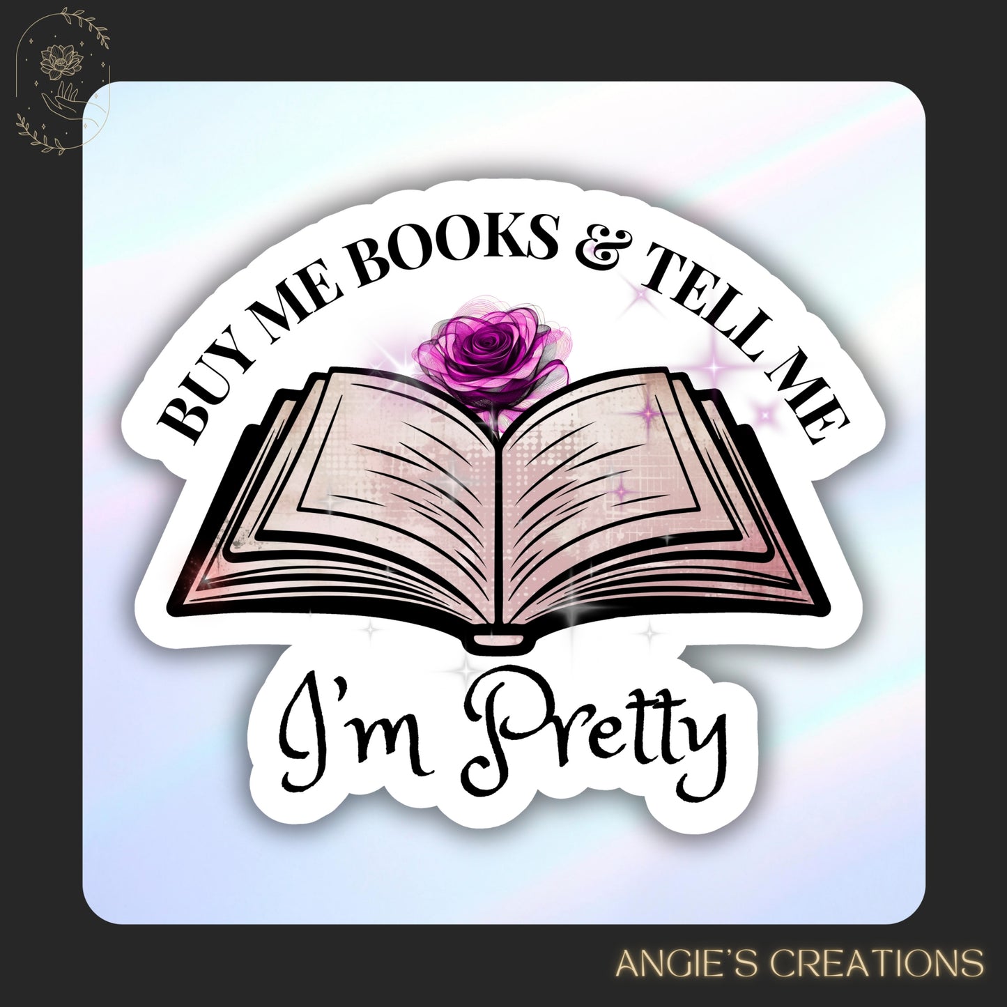 Buy me Books Bookish Vinyl Sticker or Magnet