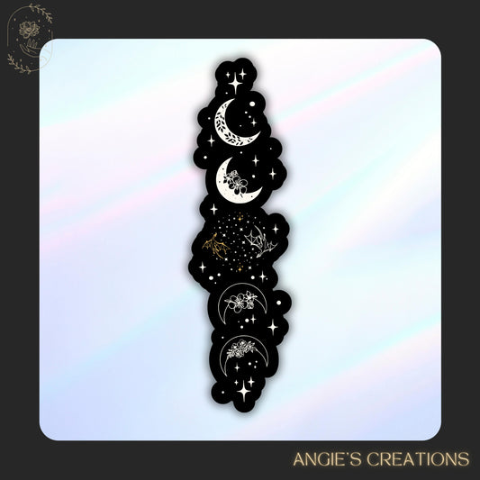 Dragon Moon Phase Vinyl Sticker or Magnet